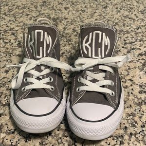 Monogrammed Converse low top